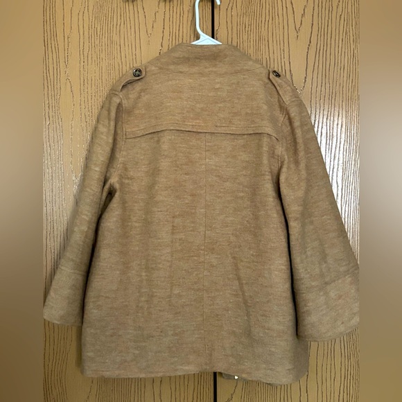 CHICOS Boiled Wool Camel Jacket, with a FREE Wool Scarf as a Bonus! - Picture 13 of 16